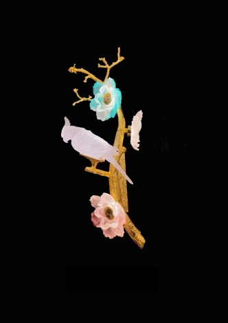 Настенный светильник Fluorite Sauvage FL1099-3WL (LED, 220V, цветы, ветки, птички)