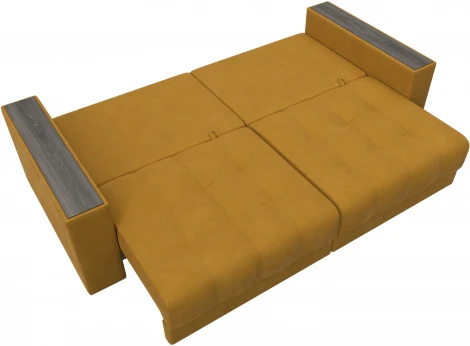 Диван прямой с декором Лига-049 НПБ Лига Диванов (Велюр) арт.128393