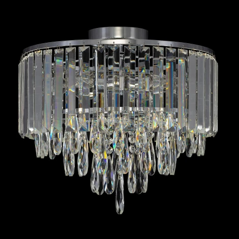 Потолочная люстра каскадная хрустальная Citilux Leonna CL320161