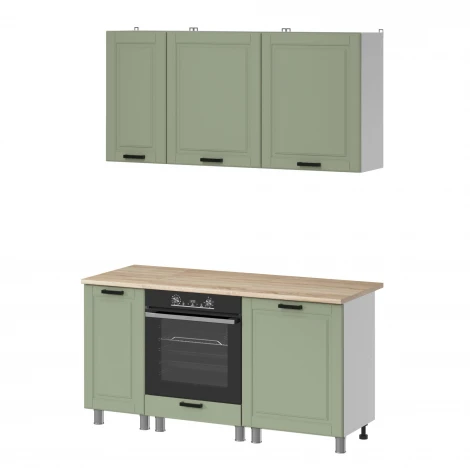 МК Аленушка 1,6м в.6 Астра Фисташка,скоба черный,сонома Аленушка 00-00285023