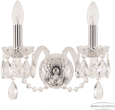 Бра Bohemia 101 101B/2/141 Ni (220V, подвески, подсвечник, свеча)