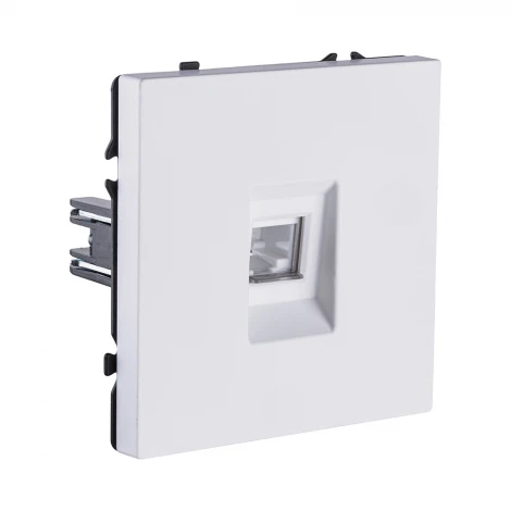 Розетка телефонная RJ11 белый глянцевый Kollinger Eclipse EC-019WG