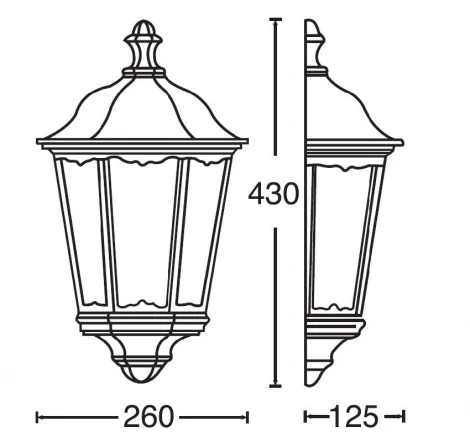 Настенный фонарь уличный Oasis Light 79855 Bl (220V, IP44)
