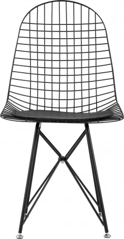 Стул обеденный Eiffel черный с черной подушкой 4 шт Stool Group (арт.УТ000037511)