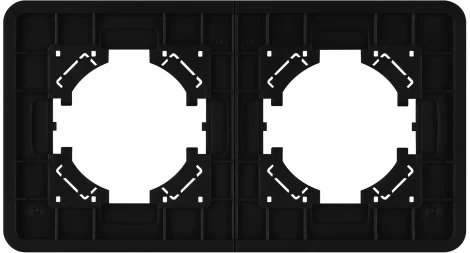 Рамка стеклянная FRM-OMALI-SFGS-2-BK (Arlight) 049709