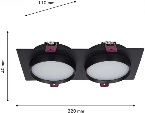 Встраиваемый светильник Favourite Vasto 4648-2C (220V)