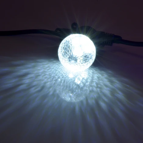 Лампа декоративная светодиодная, форма "Ананас", прозрачная, дневной свет 6000K Volpe Bicolor LED-D45-1W/6000K/E27/CL/С PINEAPPLE