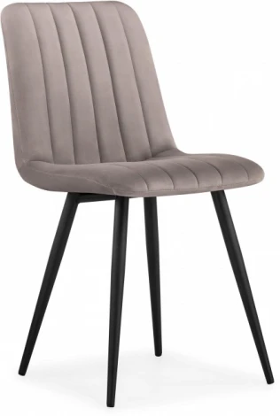 Стул на металлокаркасе Дани Мебрешения (Дани латте велюр velutto 08 / черный) Notta арт.572104