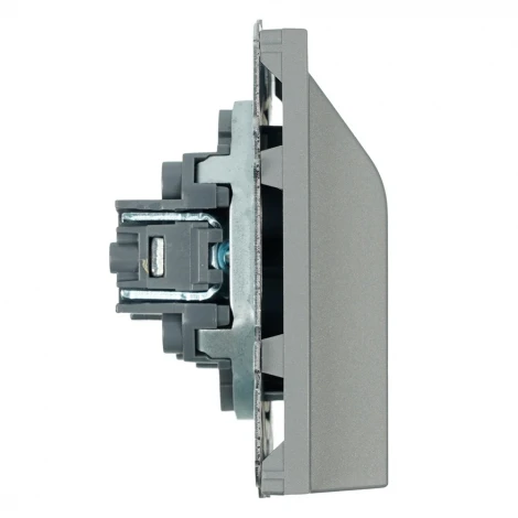 Вывод кабеля (платиново-серый, soft touch) Stekker Эмили 50222