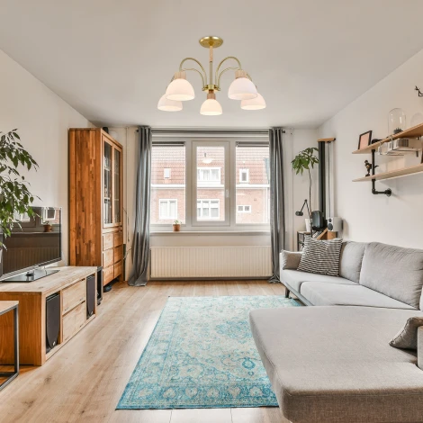 Потолочная люстра на штанге 150005/5R E27*60W Gold/Wood Escada Sade ES0000061