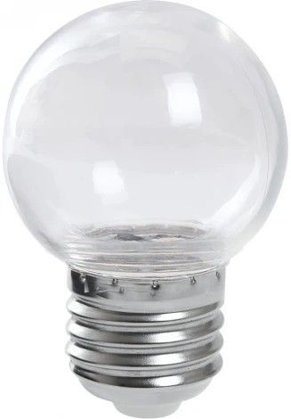 Лампочка светодиодная прозрачный шар E27 1W Feron 38119
