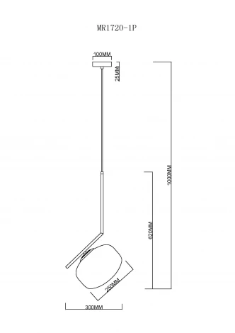 Подвесной светильник MyFar Single MR1720-1P (220V)