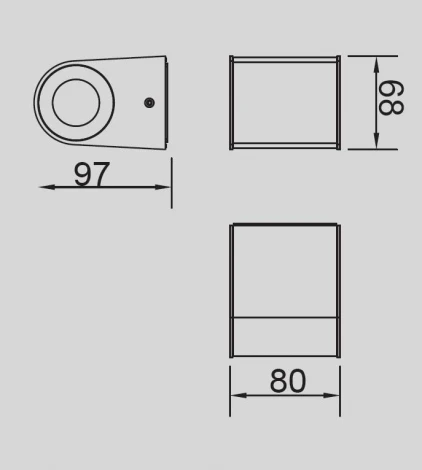 Архитектурная подсветка IP54 светодиодная Oasis Light TUBE LED W1890S SS