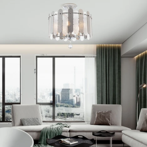 Потолочная люстра хрустальная на штанге Arte Milano Sorrento-3109 373109/5/80/390 CR (220V)