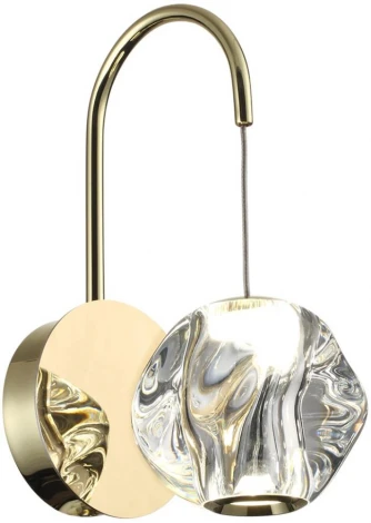 Бра Odeon Light Jemstone 5085/5WL золото/прозрачный/металл/акрил LED 5W 4000K 240Лм (220V, шарики)