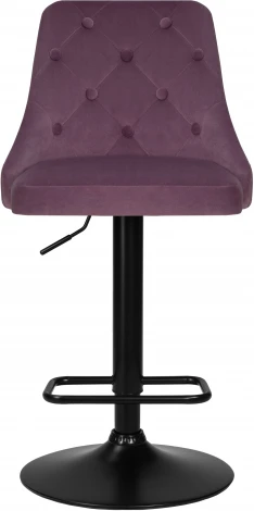 Стул барный DOBRIN JOSEPH BLACK (пудрово-сиреневый велюр (MJ9-52)) 5021_BlackBase-LM BLACK, цвет сиденья пудрово-сиреневый (MJ9-52), основания черный