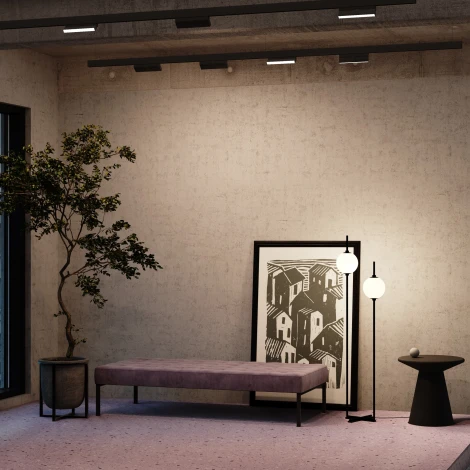 Трековый светильник Basis Exility 3000K 12Вт 120° LED (магнитный) Maytoni Technical TR036-2-12W3K-B