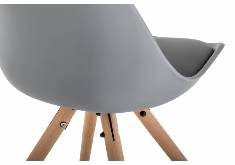 Обеденный стул Woodville Bonito серый 11328