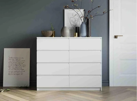 Комод Woodville Мадера 1200.8 лдсп белый 520943