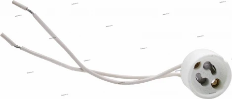 Патрон GU10 Horoz, белый, 15см