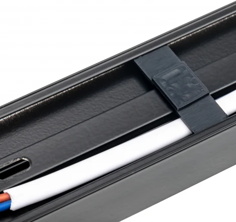 Шинопровод однофазный накладной 2 м алюм/медь с держат пластиков планкой черный Ritter Artline 59786 9