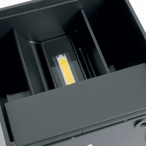 Настенный уличный светильник светодиодный Feron Майами 48098 DH012, 2*3W, 450Lm, 3000K, черный (220V, IP54)