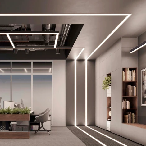 Профиль FLOOR60-H26-3000 ANOD BLACK (Arlight, Алюминий) 046414