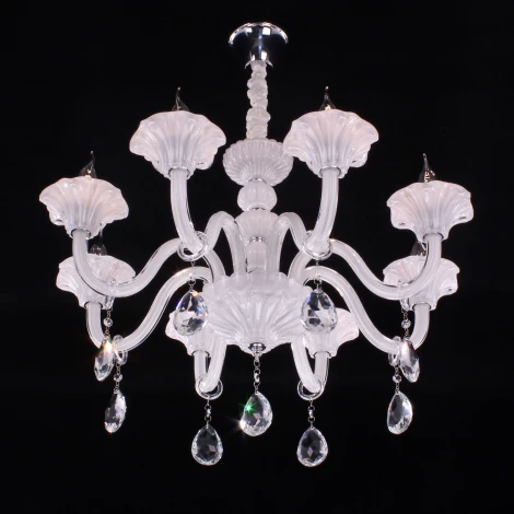 Подвесная люстра Citilux Ирида CL351180 (220V, хрусталь, на цепи, подсвечник, свеча)