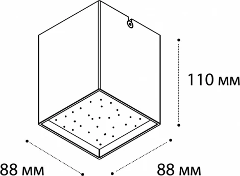 Накладной светильник Italline DL 3028 black 3000K (LED, 220V)