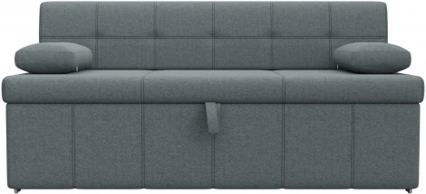 Диван кухонный прямой Лео (Серый/Рогожка) Лига Диванов арт.123763