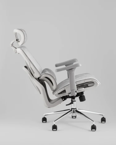 Кресло офисное TopChairs Structo серая сетка Stool Group УТ000042056