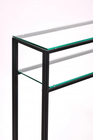 Консольный стол AllConsoles 1042-CB clear черный муар