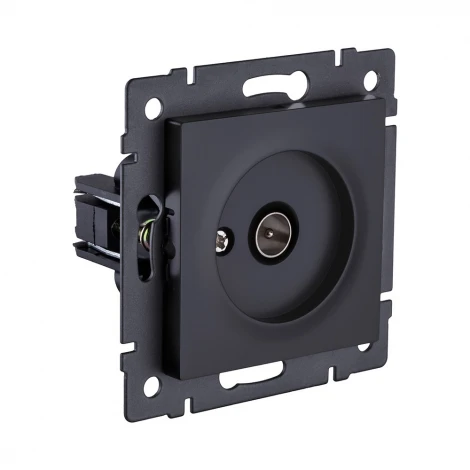 Розетка TV (папа) черный матовый Kollinger REA-007BM для Aspekt, Eleganz, Reflex