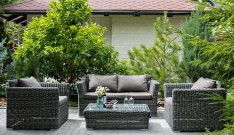 "Капучино" кресло из искусственного ротанга, цвет графит 4SIS арт.УТ-00001793