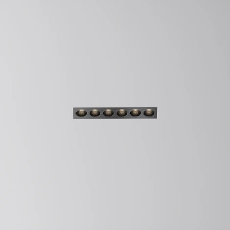 Встраиваемый линейный светильник под гипсокартон светодиодный Maytoni Points DL065-12W3-6K-TRS-B (220V)