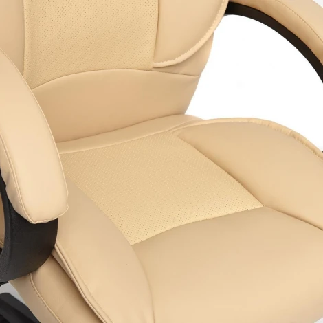 Кресло OREON кож/зам, бежевый/бежевый перфорированный, 36-34/36-34/06 Tetchair 10123