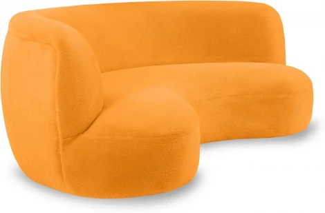 Диван Patti 2400 ОГОГО (арт.853227), (Мех/Оранжевый)