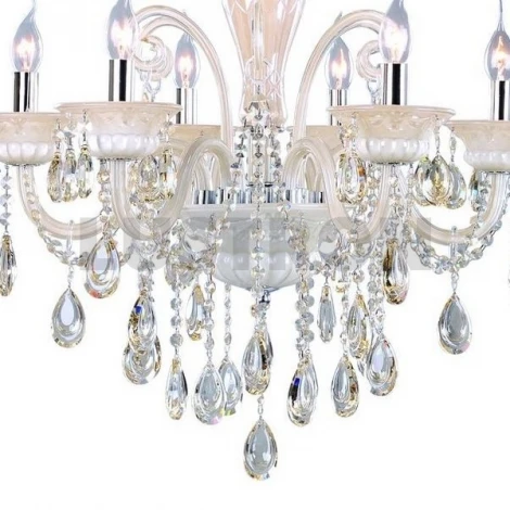 Подвесная люстра Omnilux Teramo OML-30503-06 (220V, на цепи, подсвечник, свеча)