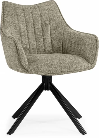 Стул на металлокаркасе Woodville Denever beige / black арт.15837