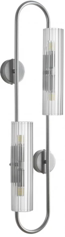 Бра Lumion Toronto 8258/4W серебро/прозрачный, металл/стекло G9 4*20W 220V