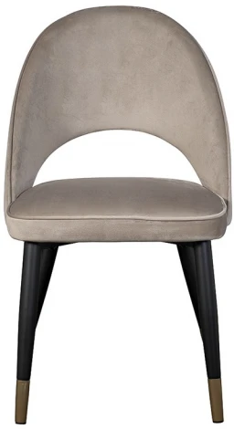 30C-12280 Стул велюр серо-бежевый 51*56*84см, наконечники мат.золото Garda Decor