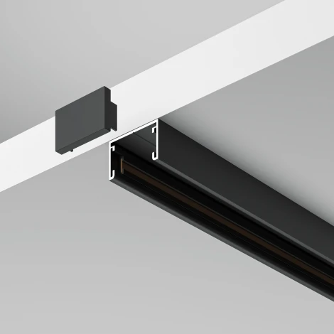Шинопровод магнитный  2м накладной Basity, черный Maytoni Busbar trunkings Basity TRX172-112B