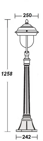 Наземный фонарь MADRID 84307 Bl Oasis Light