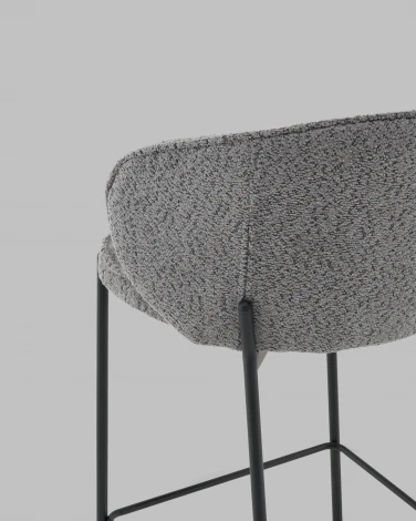 Стул полубарный Тисдейл букле темно-серый Stool Group арт.УТ000041696