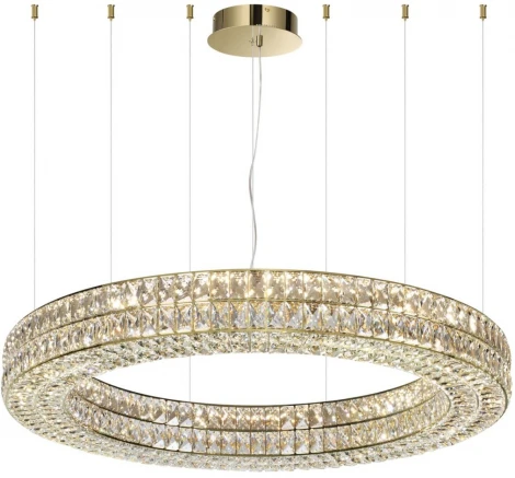 Подвесная люстра Odeon Light 4926/98L золото/металл/хрусталь Panta LED 98W 4000K 5850Лм