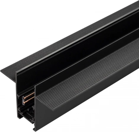 Трек встраиваемый (шинопровод под гипсокартон магнитный) MAG-ORIENT-TRACK-2652-FDW-1000 (BK) (Arlight, IP20 Металл) 035566