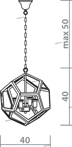 Подвесной светильник Divinare Poliedro 2020/02 SP-4