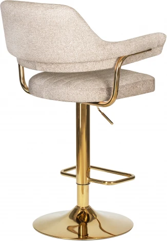 Стул барный DOBRIN CHARLY GOLD (бежевый твид (LEO26))