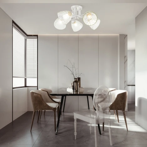 Потолочная люстра на штанге Arte Milano Napoli-6820 338756/5 WT+SL (220V)