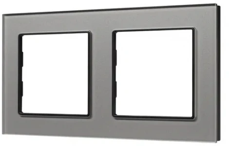Рамка стеклянная FRM-GLARE-GS-2-GR (Arlight) 043798